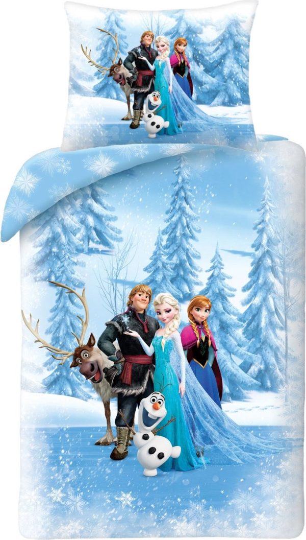 Disney Frozen Dekbedovertrek winterland - 140 x 200 cm - Katoen - 70 x 90 cm