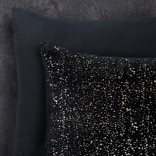 Sleeptime Glamour Flanel Sprankle Foil Zwart 240 x 200/220 cm - Afbeelding 4