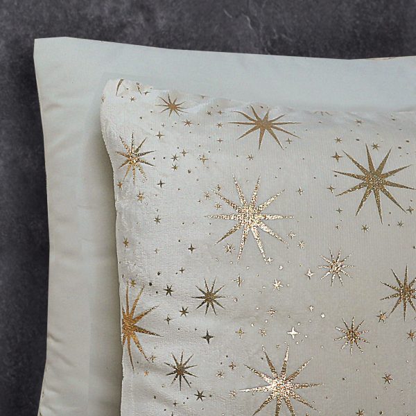Sleeptime Glamour Flanel Stars Foil Creme 240 x 200/220 cm - Afbeelding 4