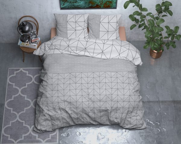 Sleeptime Flanel Gino Grijs 200 x 200/220 cm - Afbeelding 2