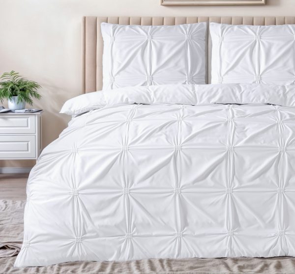 Sleeptime Punch pintuck Wit 200 x 200/220 cm - Afbeelding 3