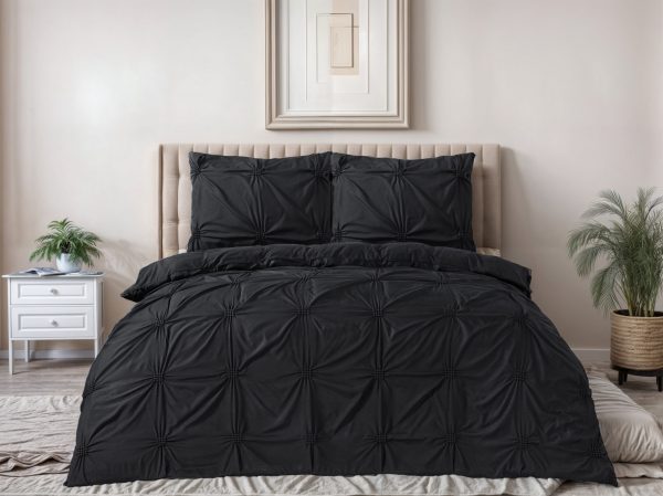 Sleeptime Punch Pintuck Zwart 200 x 200/220 cm - Afbeelding 2