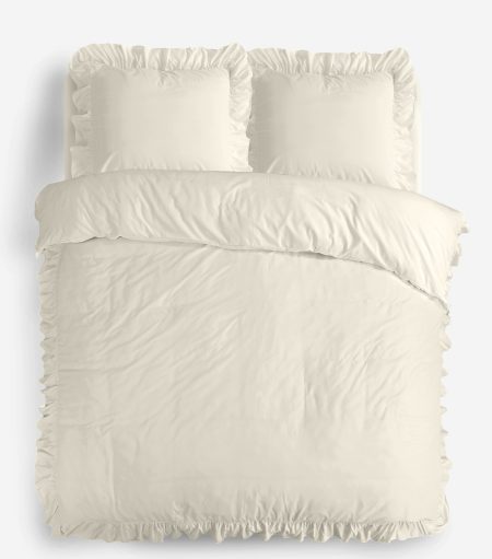 Sleeptime Ruffles Creme 240 x 200/220 cm