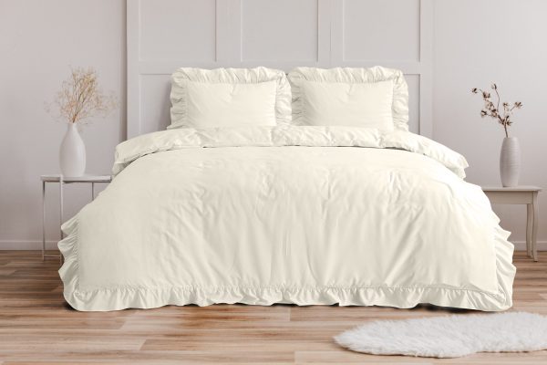 Sleeptime Ruffles Creme 240 x 200/220 cm - Afbeelding 2