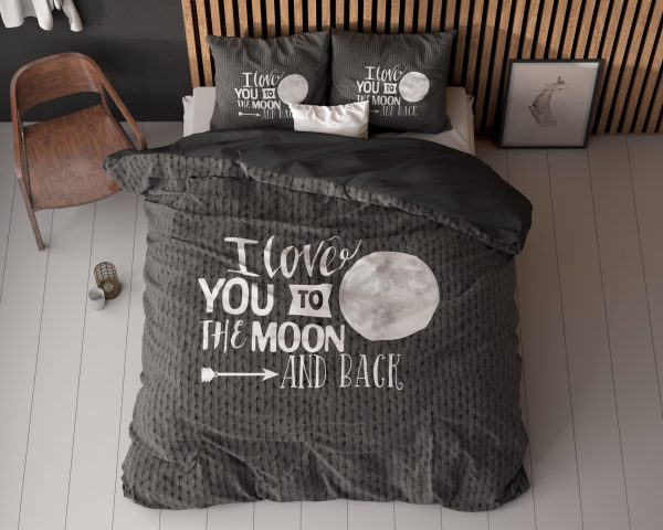 Sleeptime Moon and Back Antraciet 240 x 200/220 cm - Afbeelding 2