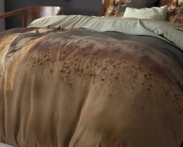 Sleeptime Nature Tiger Taupe 200 x 200/220 cm - Afbeelding 4