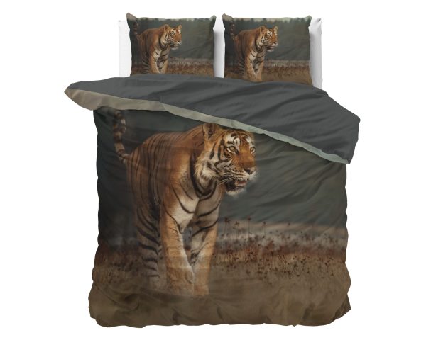 Sleeptime Nature Tiger Taupe 200 x 200/220 cm