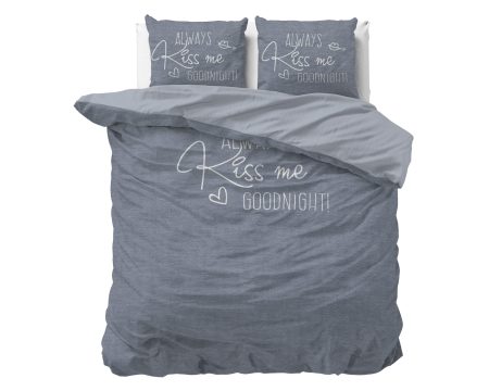 Sleeptime Kiss Me Blauw 200 x 200/220 cm