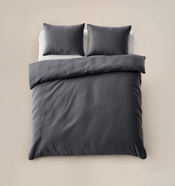Sleeptime Velvet Cartier Antraciet 200 x 220 cm - Afbeelding 2