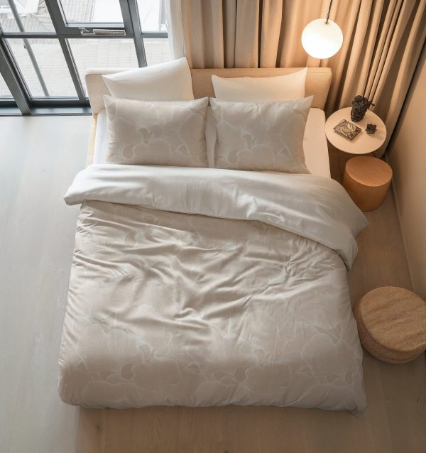 Sleeptime Ginkgo Whisper Zand/Grijs 200 x 200/220 cm - Afbeelding 3