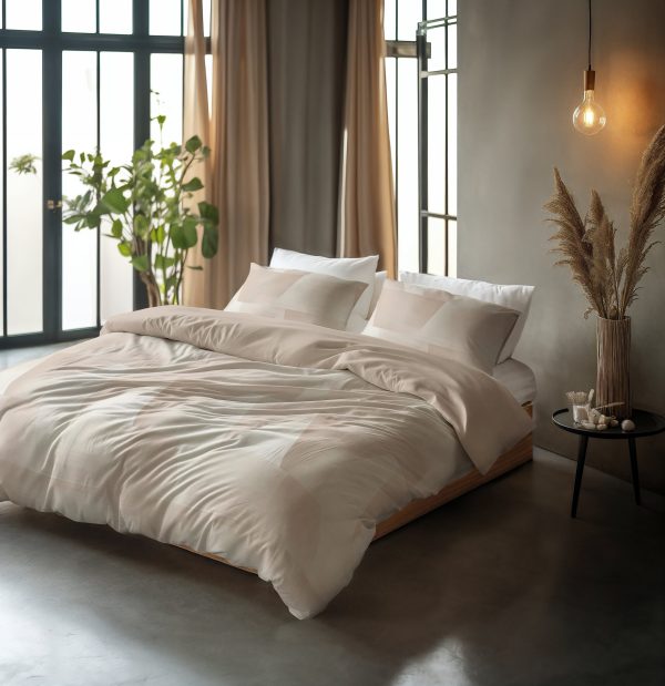 Sleeptime Blush Angles Zand/Beige 200 x 200/220 cm - Afbeelding 2