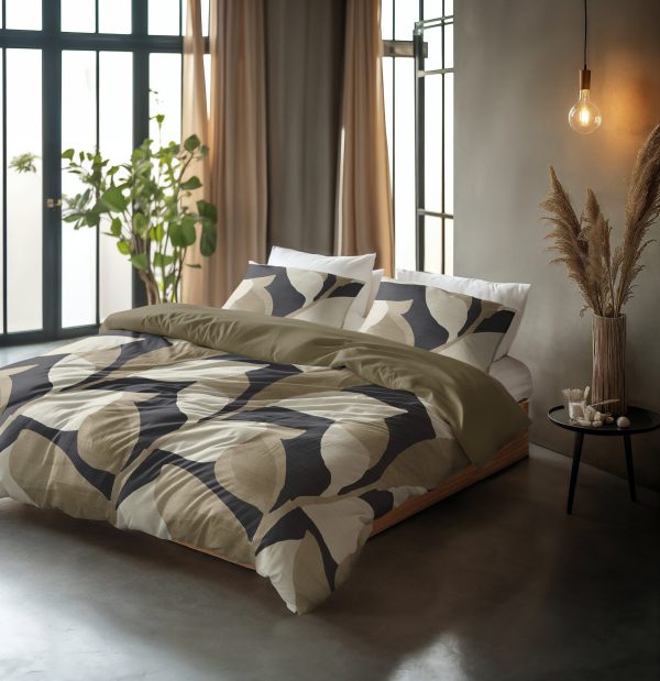 Sleeptime Graphic Garden Antraciet 200 x 200/220 cm - Afbeelding 2