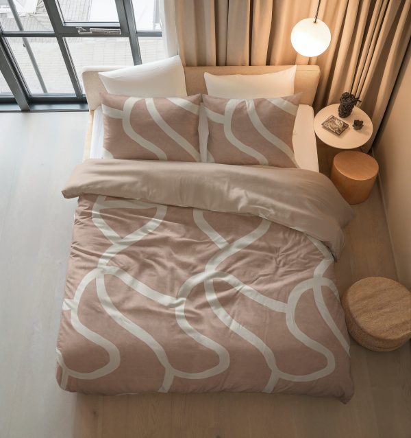Sleeptime Clay Contours Perzikbruin 240 x 200/220 cm - Afbeelding 3