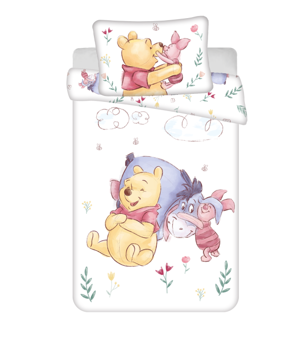 Winnie The Pooh knorretje  en Iejoor dekbedovertrek 100 x135 cm - Katoen - Afbeelding 2