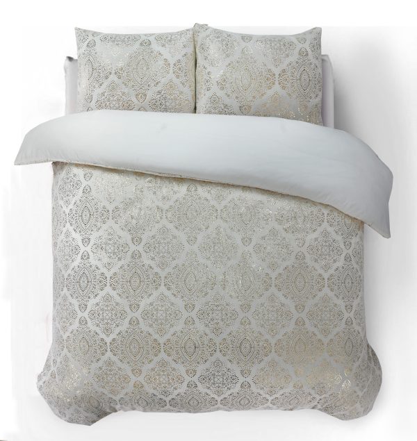 Sleeptime Glamour Flanel Art Foil Creme 240 x 200/220 cm - Afbeelding 2