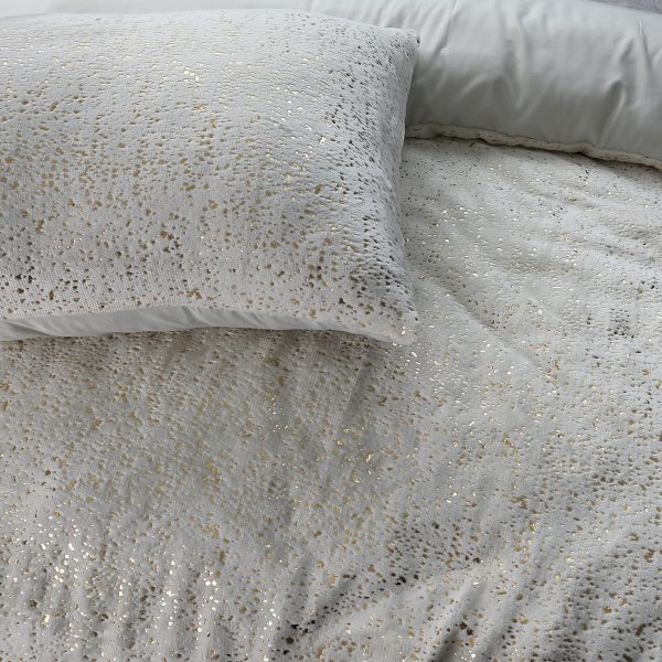 Sleeptime Glamour Flanel Sprankle Foil Creme 240 x 200/220 cm - Afbeelding 5