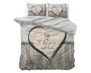Sleeptime Love To The Moon And Back 2 Grijs 240 x 200/220 cm