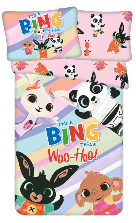 Bing peuterdekbedovertrek woo hoo - 100 x 135 cm