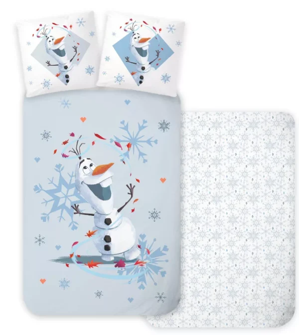 Frozen Olaf Dekbedovertrek 100 x 135 cm - Katoen - 40 x 60 cm - Afbeelding 2