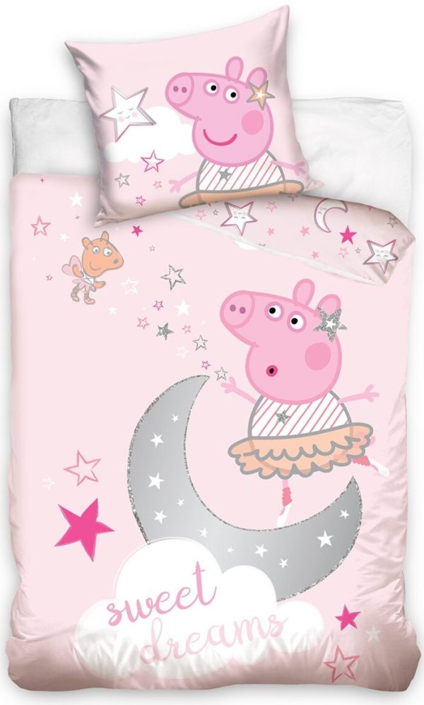 Peppa Pig Sweet Dreams Dekbedovertrek  140 x 200 cm - 50 x 70 cm