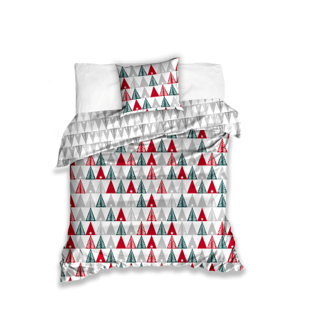 Carbotex Kerst Dekbedovertrek kerstbomen