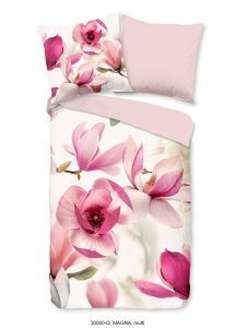 Good Morning Dekbedovertrek "magnolia bloemen" - Multi - (135x200 cm) - Katoen