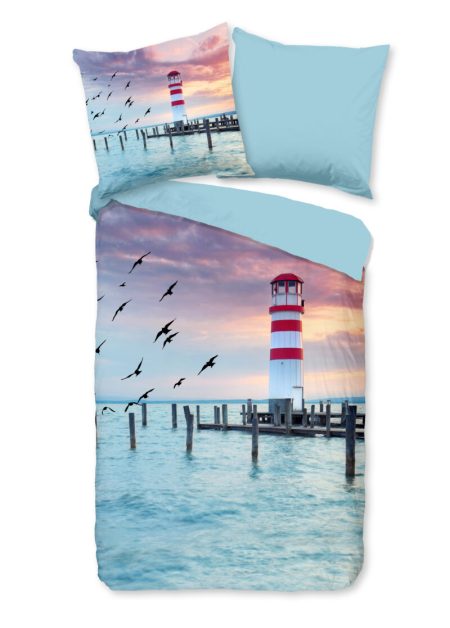 Pure Dekbedovertrek "vuurtoren" - Multi - (135x200 cm) - Microfiber