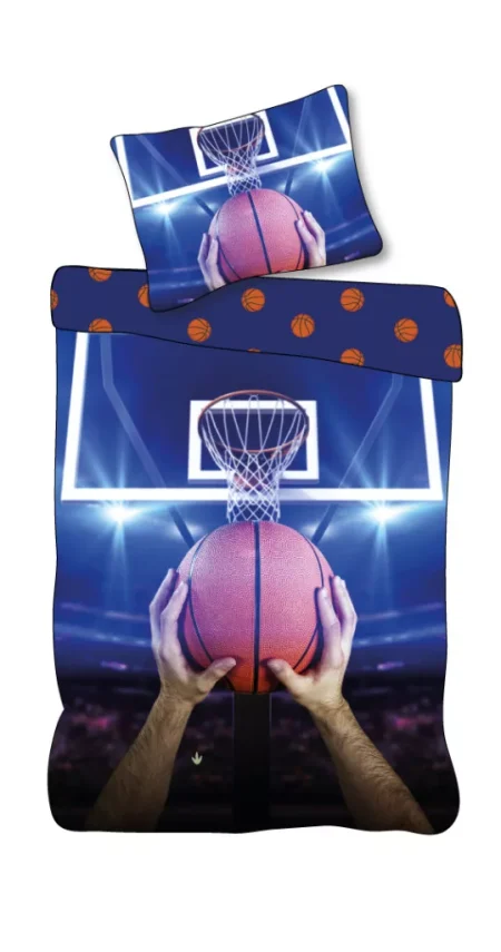Basketbal Dekbedovertrek Eenpersoons - 140 x 200 cm