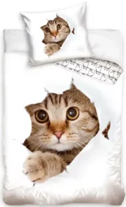 Cat Curious Dekbedovertrek - Eenpersoons - 140 x 200 cm