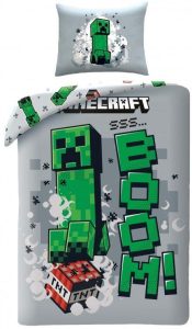 Minecraft Creeper Dekbedovertrek - 140 x 200 cm - 70 x 90 cm -  Polyester