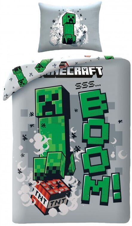 Minecraft Creeper Dekbedovertrek - 140 x 200 cm - 70 x 90 cm -  Polyester