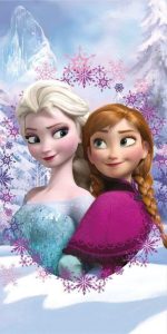 Disney Frozen  Anna en elsa Strandlaken 70 x 140 cm