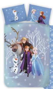 Frozen Dekbedovertrek - 140 x 200 cm - Katoen - 60x70cm