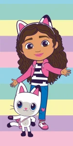 Gabby's Dollhouse strandlaken Colors 70 x 140 cm Katoen