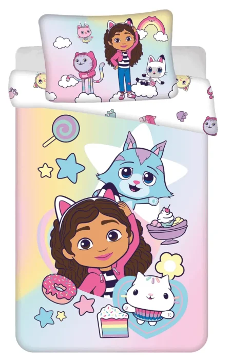 Gabby's Dollhouse dekbedovertrek Sugar- 100 x 135 cm - Katoen  pre order