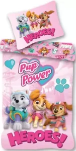 Paw Patrol Heroes! dekbedovertrek 140 x 200 cm - 70 x 90 cm Katoen