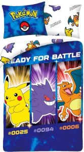 Pokémon Dekbedovertrek Ready for Battle  140 x 200 cm (70 x 90 cm)
