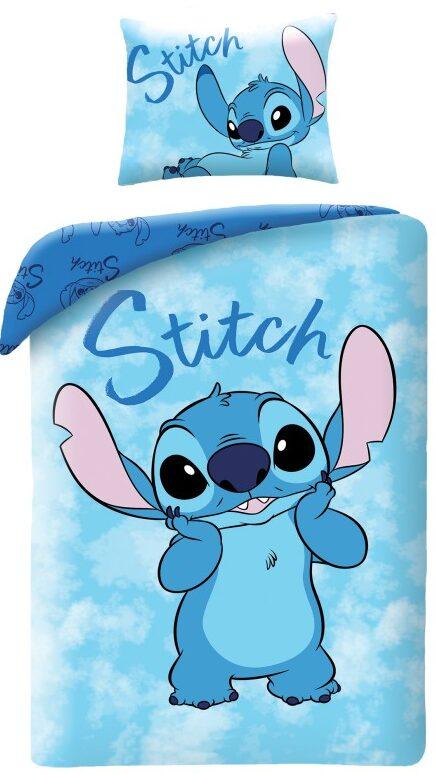 Stitch Dekbedovertrek Blauw  smile 140 x 200 cm - 70 x 90 cm - katoen