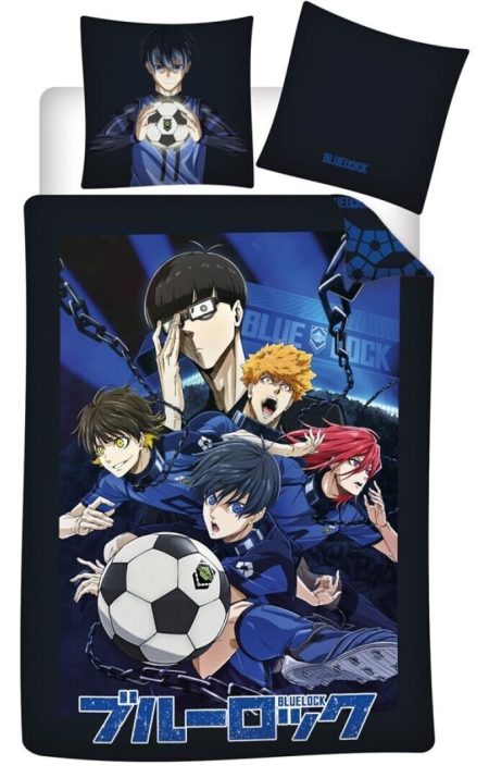 Blue Lock dekbedovertrek polyester 140 x 200 cm - Katoen  - 63 x 63 cm - pre order