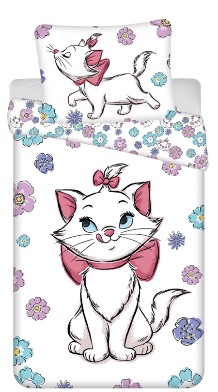 Disney Marie the Cat dekbedovertrek - 140 x 200 cm - Katoen