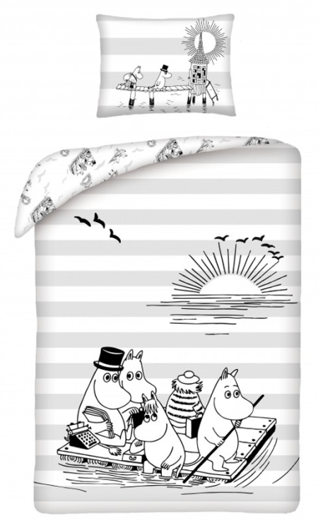 Moomin Dekbedovertrek Sunrise 140 x 200 cm (50 x 70 cm)
