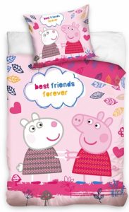 Peppa Pig dekbedovertrek best friends forever 140 x 200 cm - 60x70cm