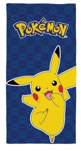 Pokemon strandlaken Pikachu 70 x 140 cm donkerblauw