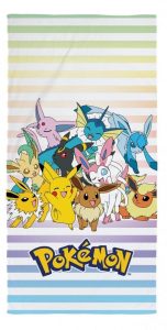 Pokemon strandlaken Eevee family 70 x 140 cm