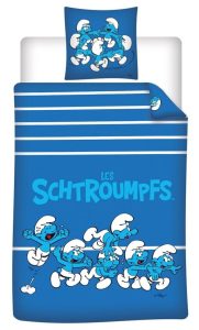 Smurfen dekbedovertrek katoen 140 x 200 cm 63x63cm - pre order