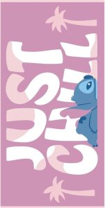 Stitch strandlaken Chill Roze 70 x 140 cm polyester