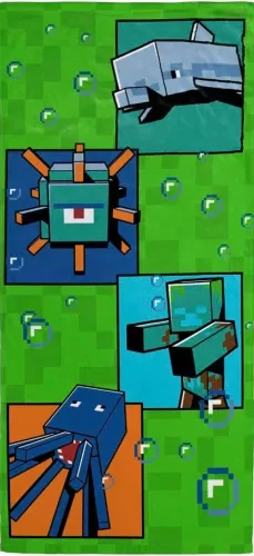 Minecraft Strandlaken Ocean Depths 70 x 140 cm - katoen