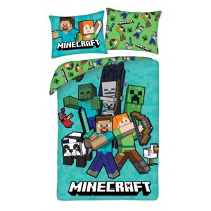 Minecraft Dekbedovertrek Ready - 140 x 200 cm - 70 x 90 cm -  Polyester