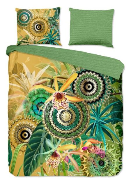 HIP Dekbedovertrek "mandala's, bladeren en bloemen" - Multi - (240x200/220 cm) - Katoen Satijn