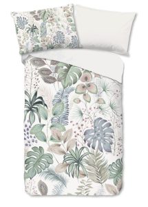 Good Morning Dekbedovertrek "bladeren" - Multi - (140x200 cm) - Katoen